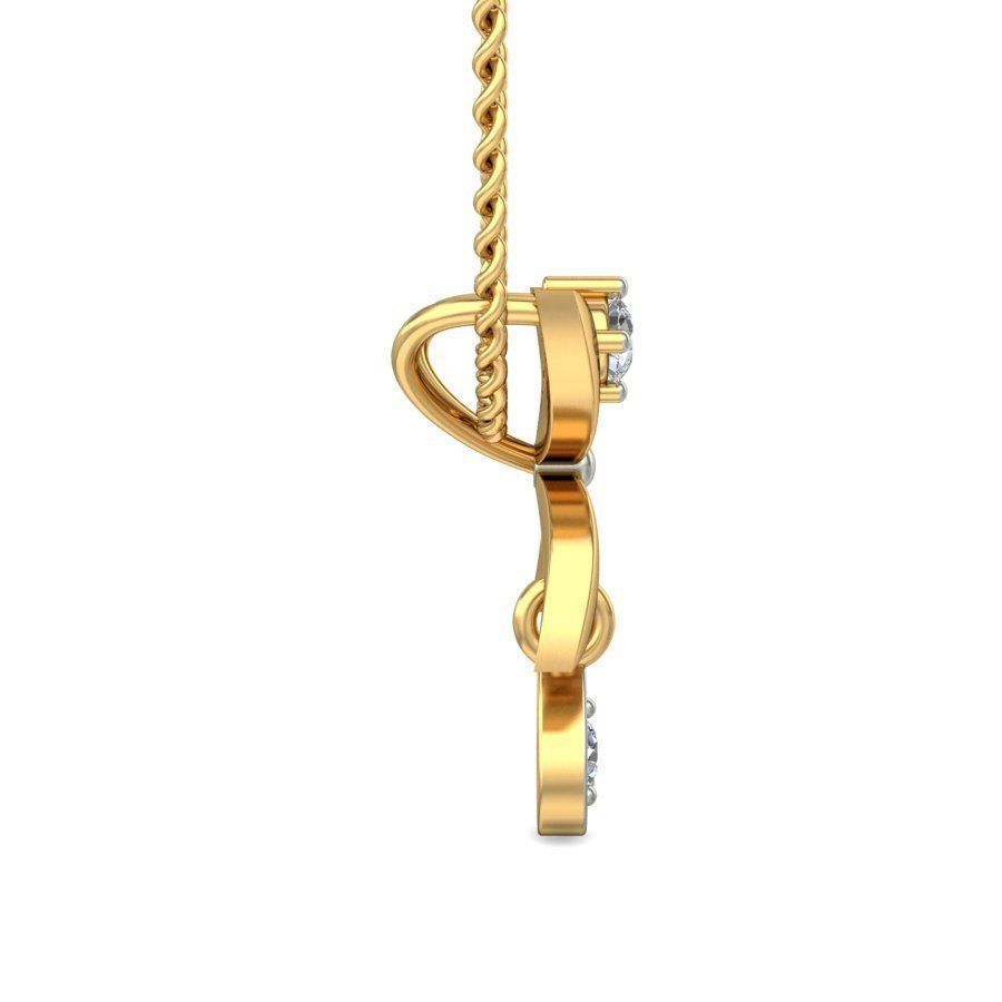 Women pendant 3dm stl render 3D print model_1