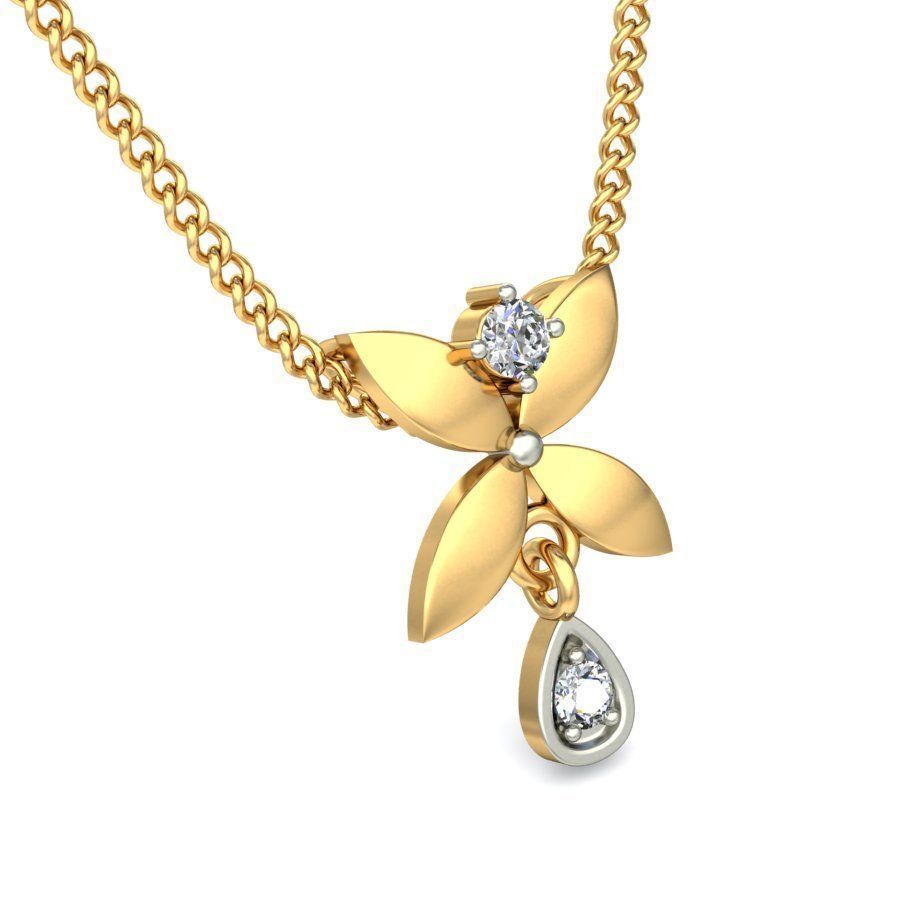 Women pendant 3dm stl render 3D print model_3