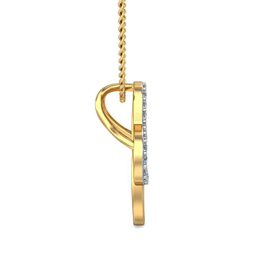 Women pendant 3dm stl render 3D print model_1
