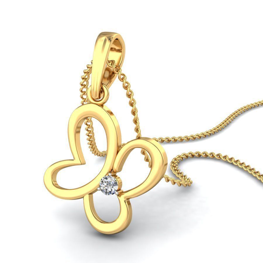 Women pendant 3dm stl render 3D print model_5