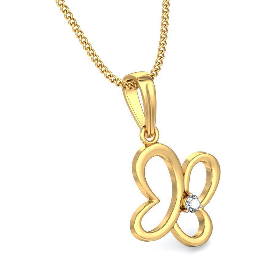 Women pendant 3dm stl render 3D print model_3