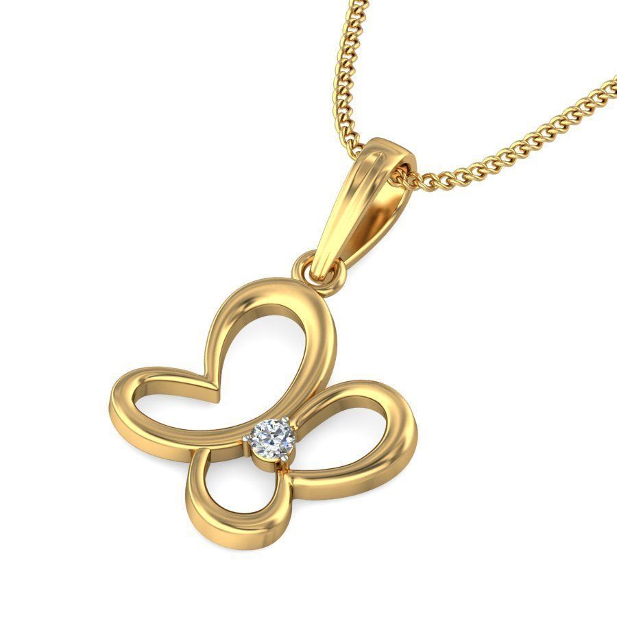 Women pendant 3dm stl render 3D print model_4