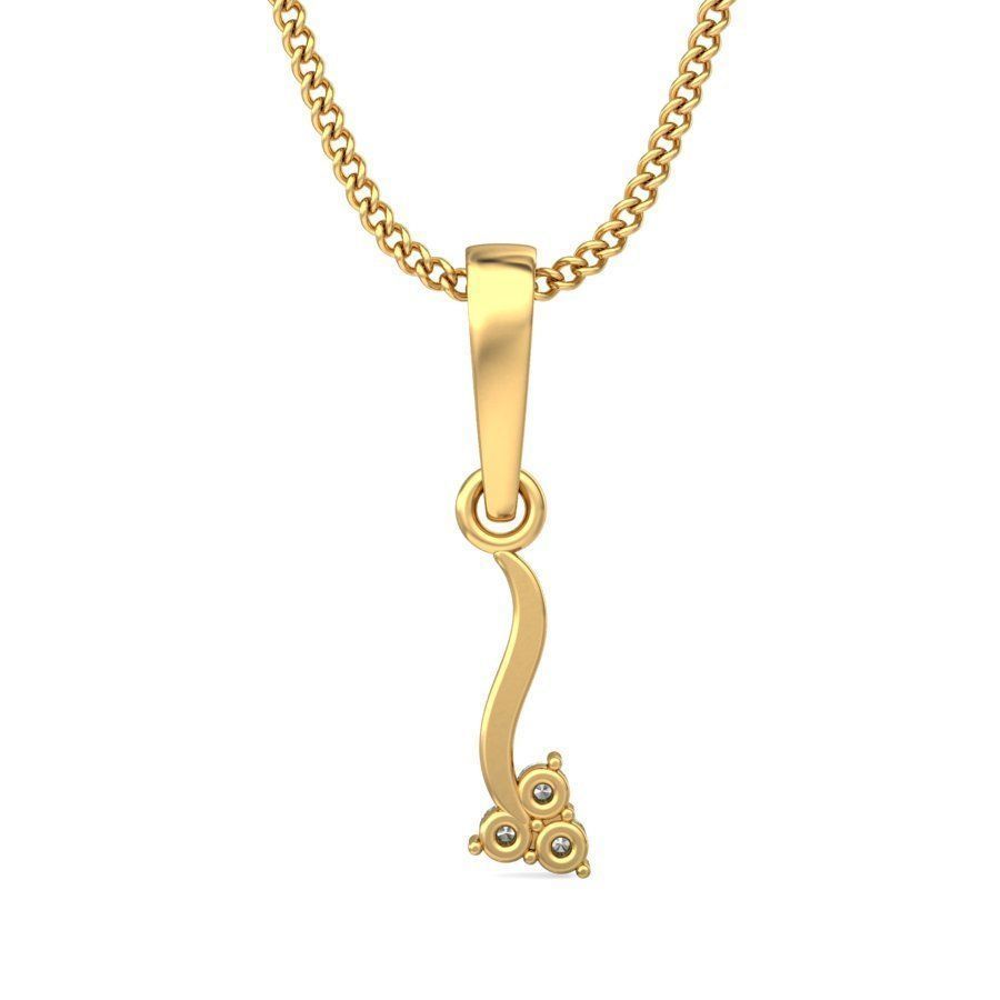 Women pendant 3dm stl render 3D print model_2