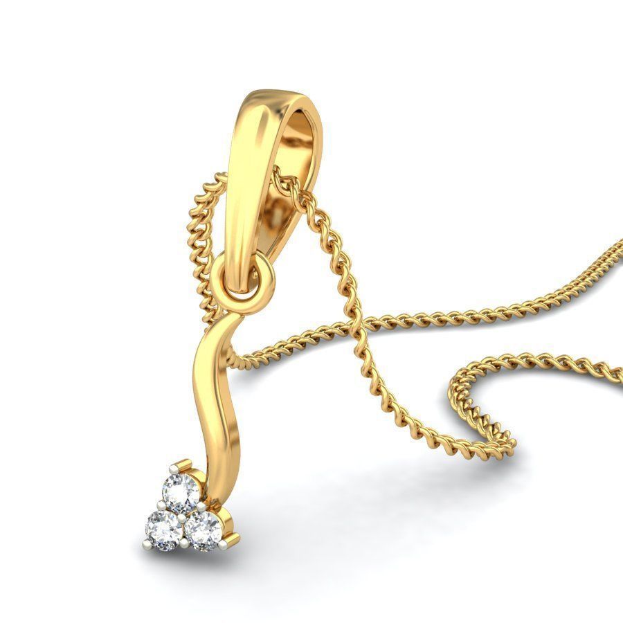 Women pendant 3dm stl render 3D print model_5