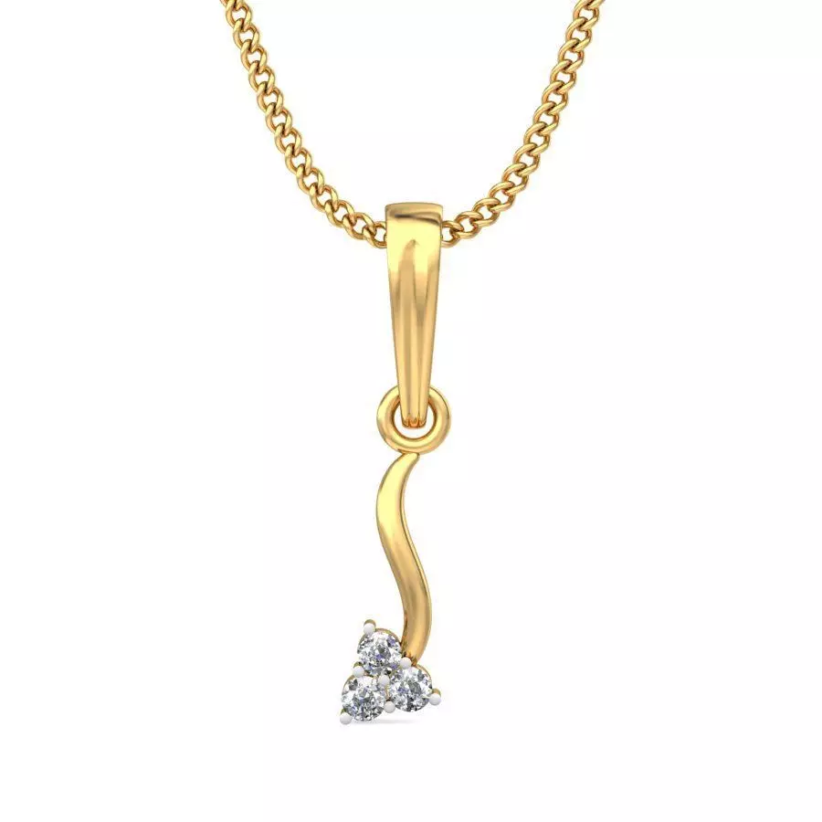 Women pendant 3dm stl render 3D print model_0