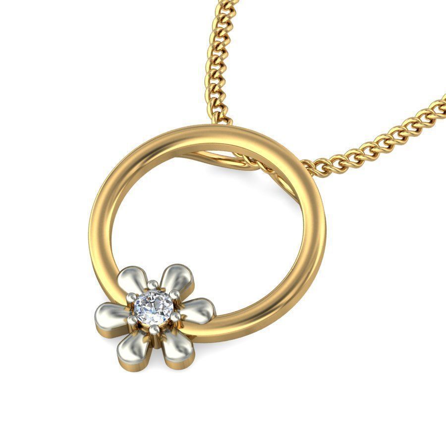 Women pendant 3dm stl render 3D print model_4