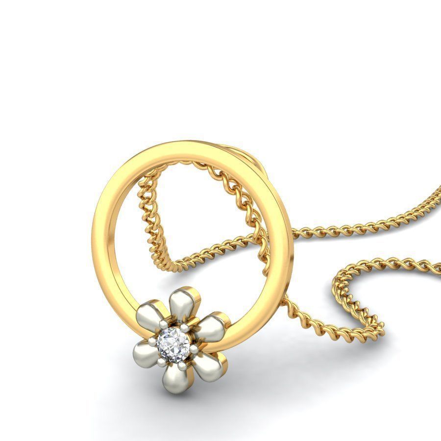 Women pendant 3dm stl render 3D print model_5