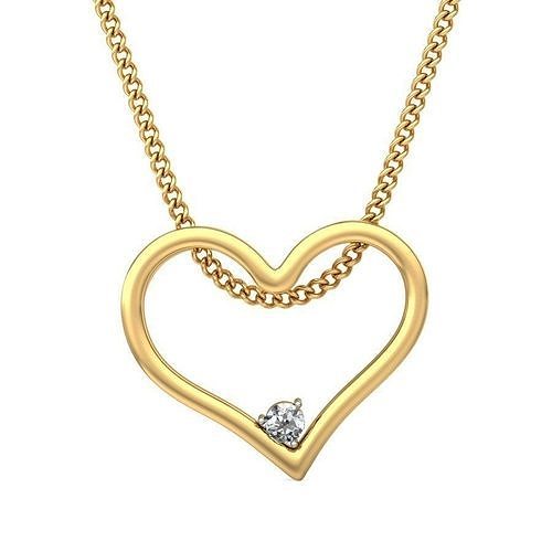 Women heart pendant 3dm stl render 3D print model