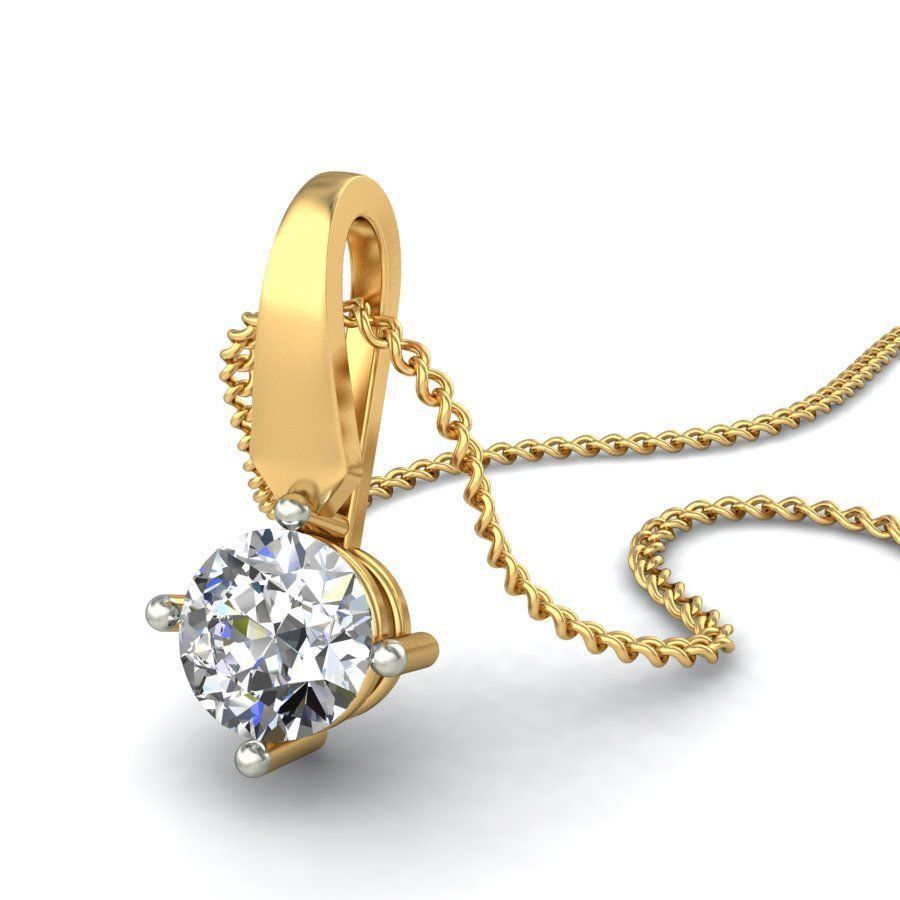 Women pendant 3dm stl render 3D print model_6