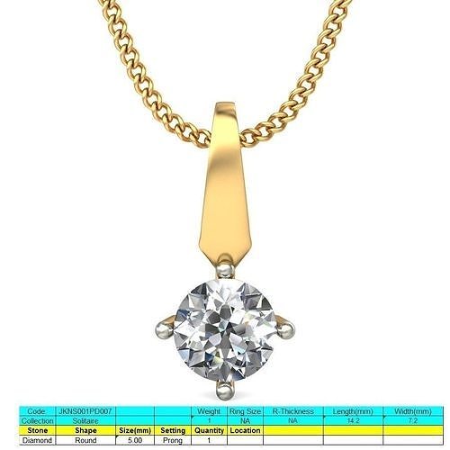 Women pendant 3dm stl render 3D print model