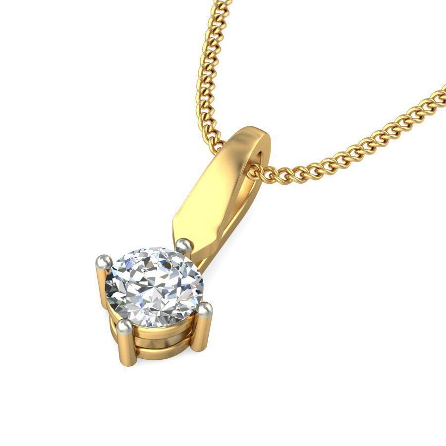 Women pendant 3dm stl render 3D print model_5