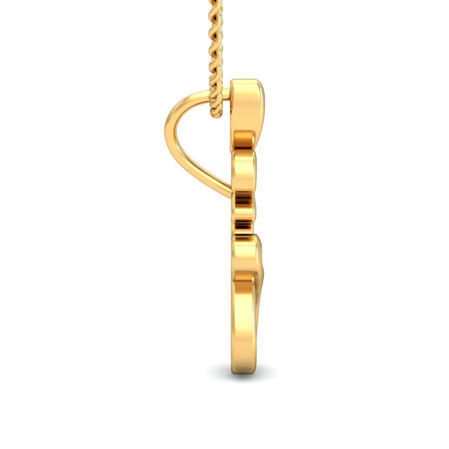 Women pendant 3dm stl render 3D print model_2
