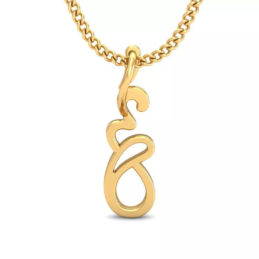 Women pendant 3dm stl render 3D print model_0