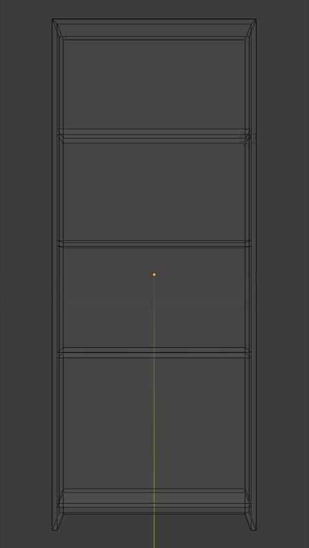 Simple Shelf Low-poly 3D model_11