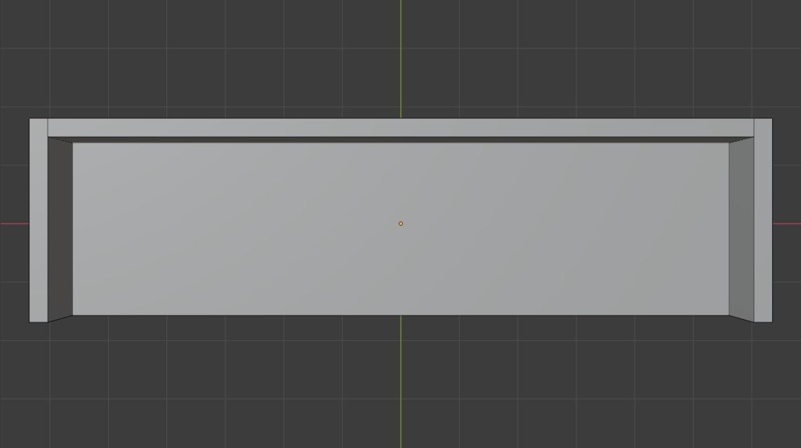 Simple Shelf Low-poly 3D model_8