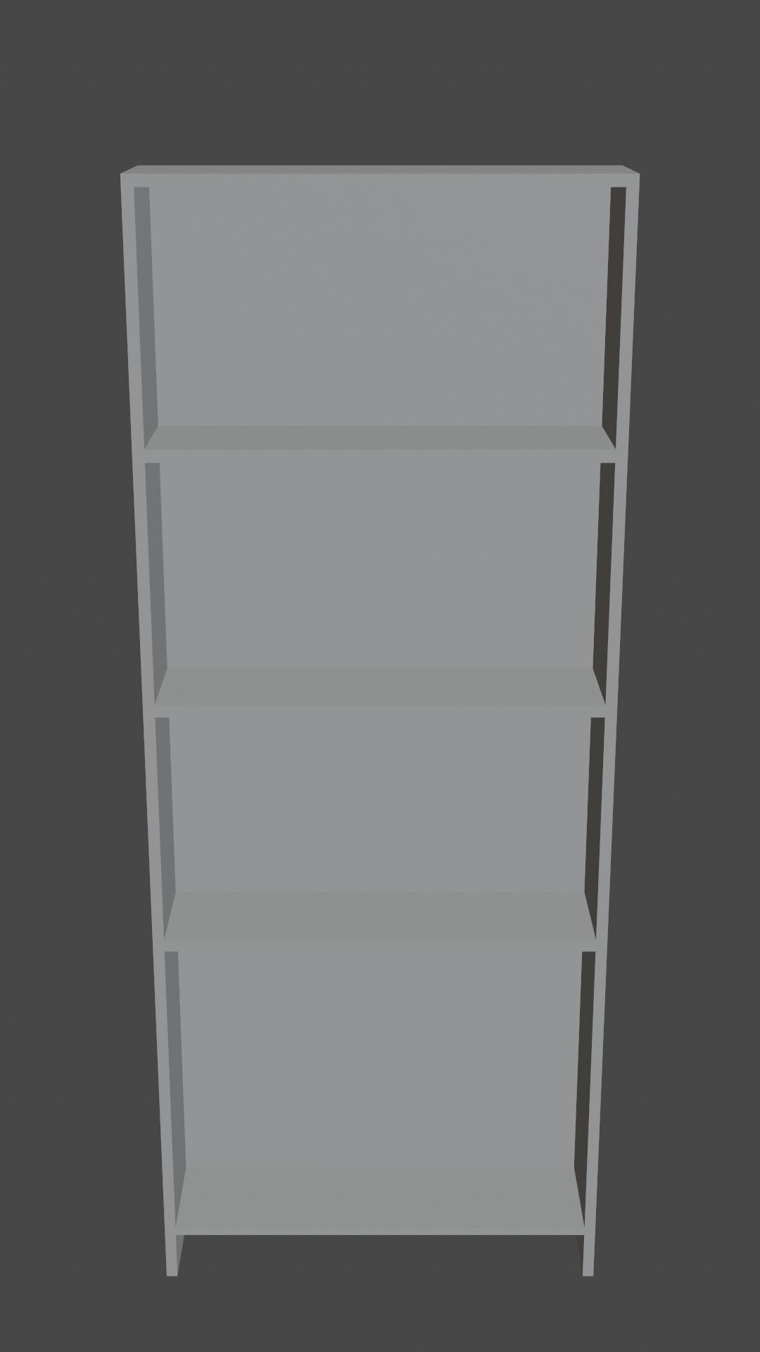Simple Shelf Low-poly 3D model_12