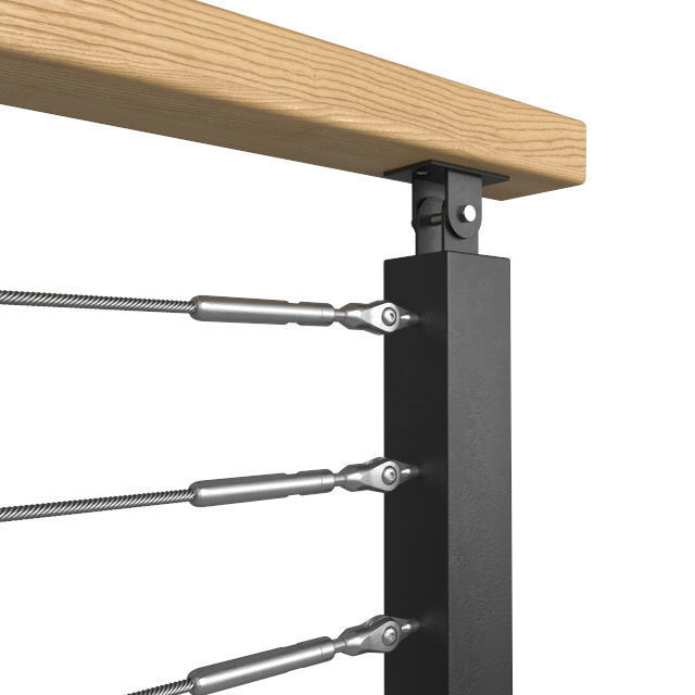 Modern railing 002 3D model_1