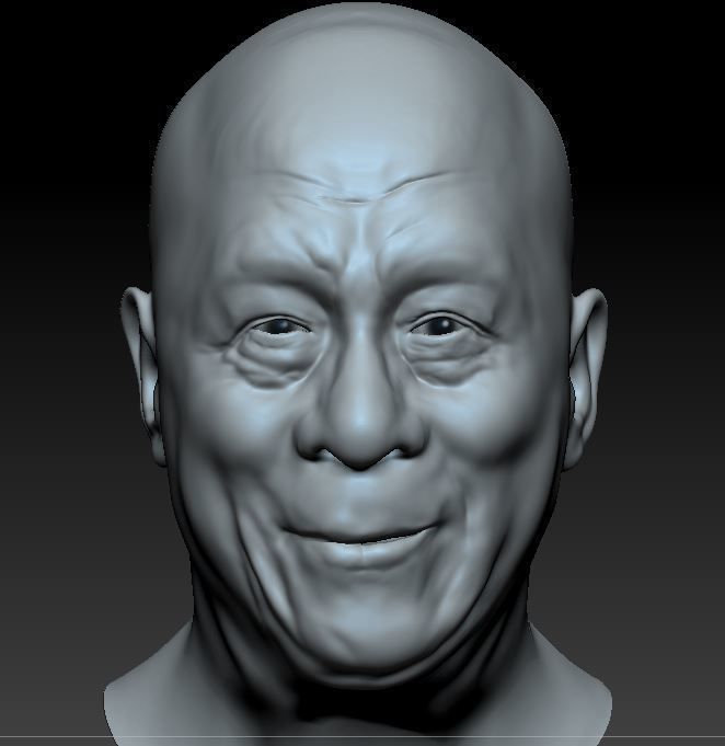 Dalai Lama Likeness 3D print model 3D print model_1