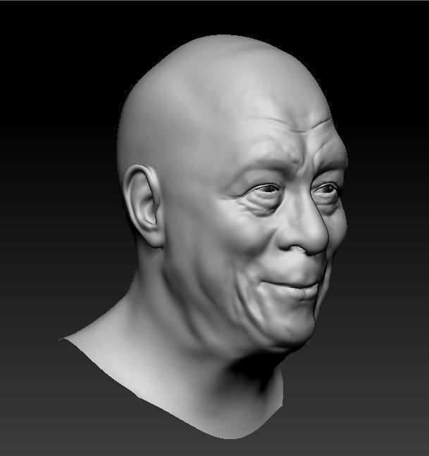 Dalai Lama Likeness 3D print model 3D print model_4