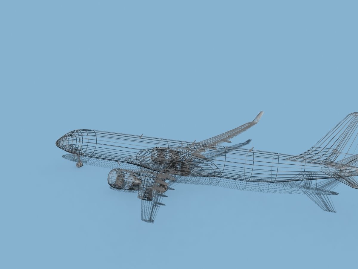 Airbus A220-300 Midwest Jet 3D model_16
