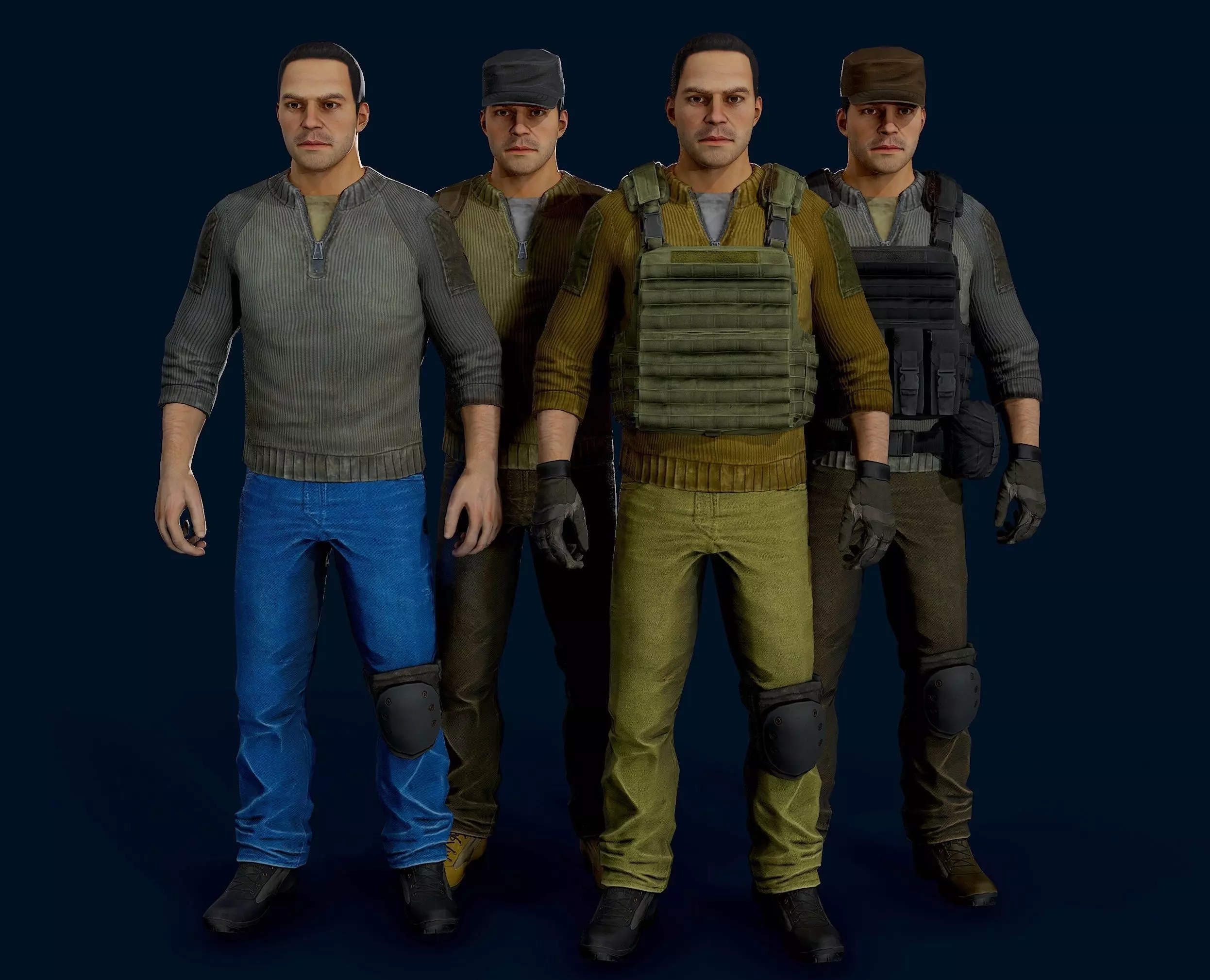 Survivalist Free low-poly 3D model