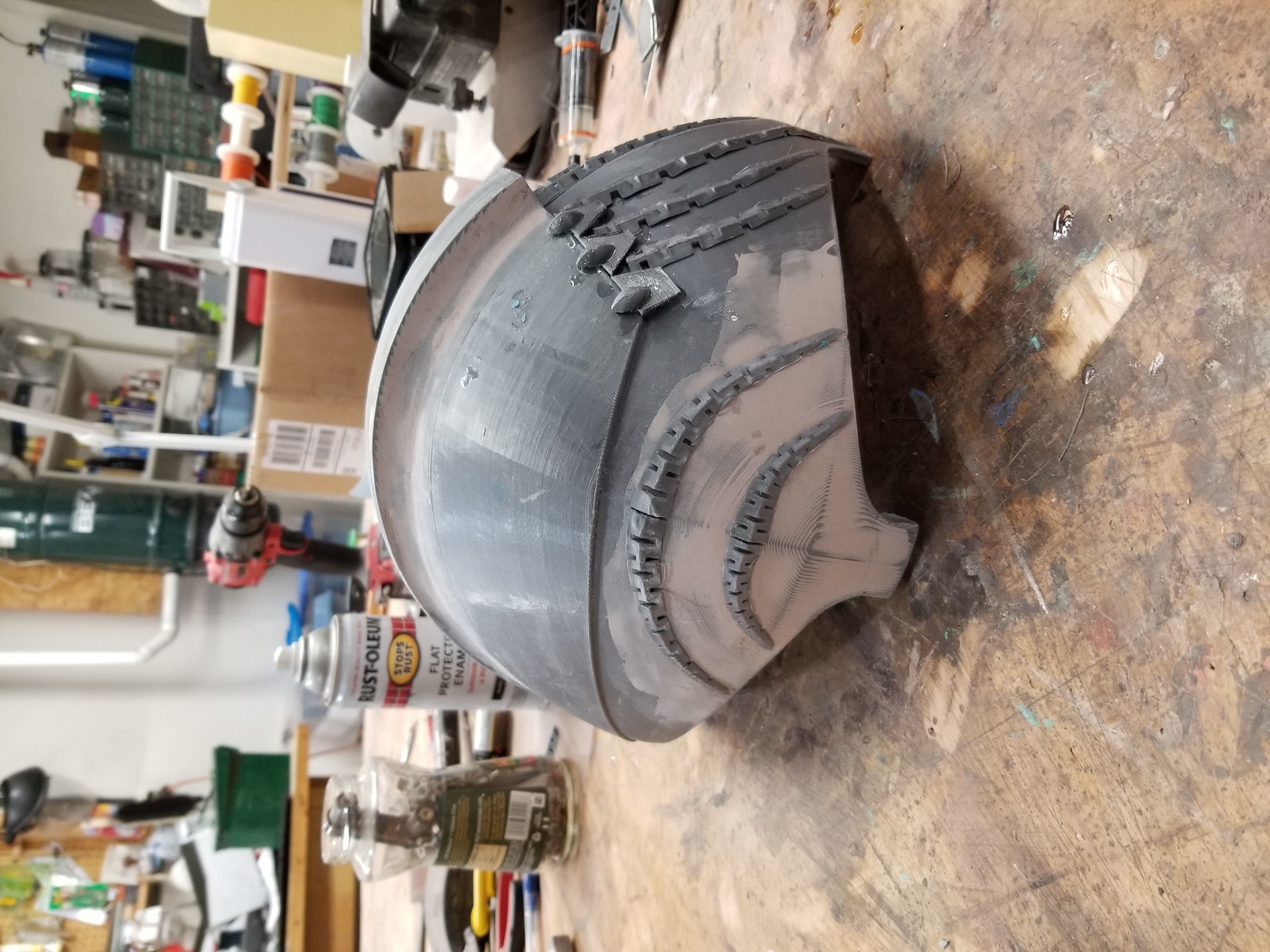 The Chronicles of Riddick Armor  Helmet Parts 3D print model_7