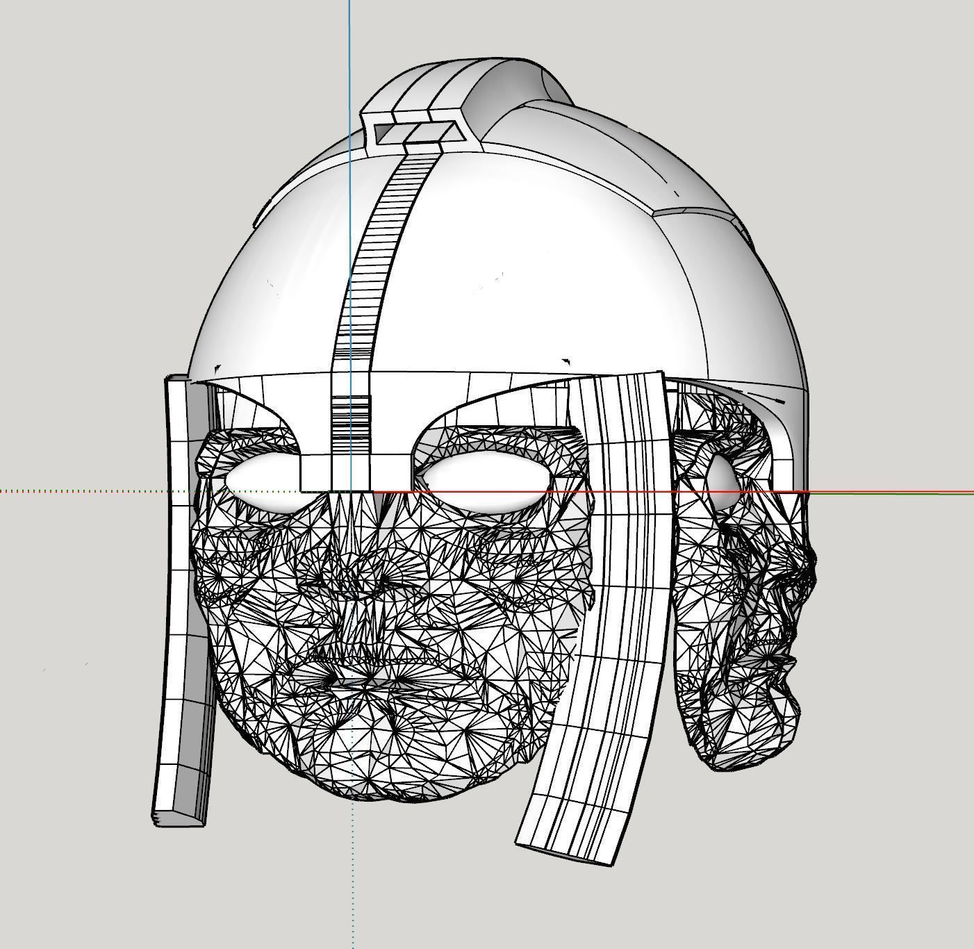 The Chronicles of Riddick Armor  Helmet Parts 3D print model_6