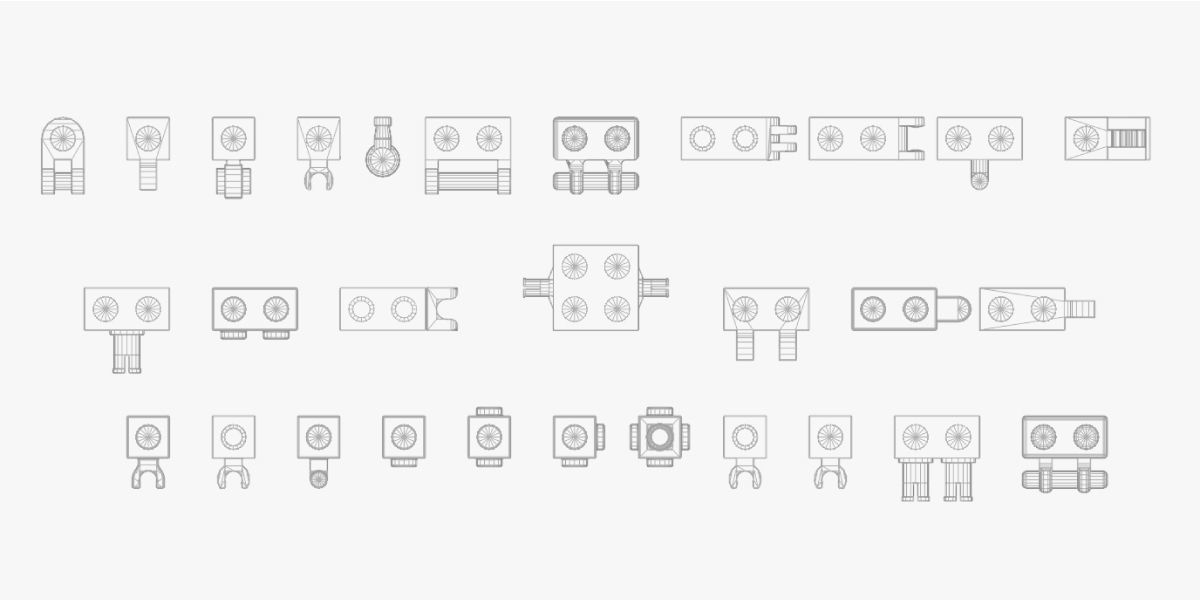 Bricks Collection lego car 3D model_8