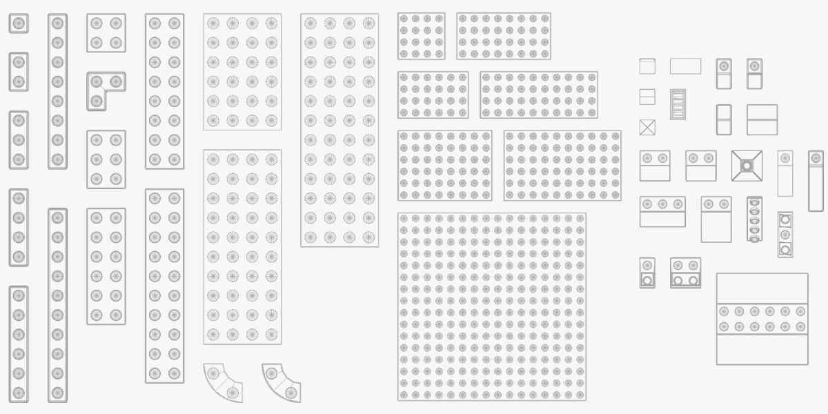 Bricks Collection lego car 3D model_6