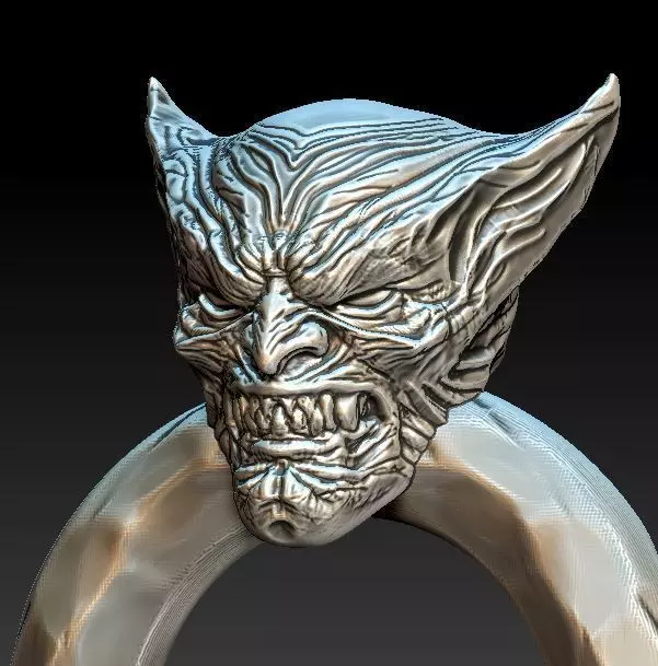 Vampire Wolverine Ring Design 3D print model