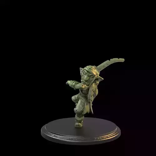 Leaping One Sword Goblin Presupported