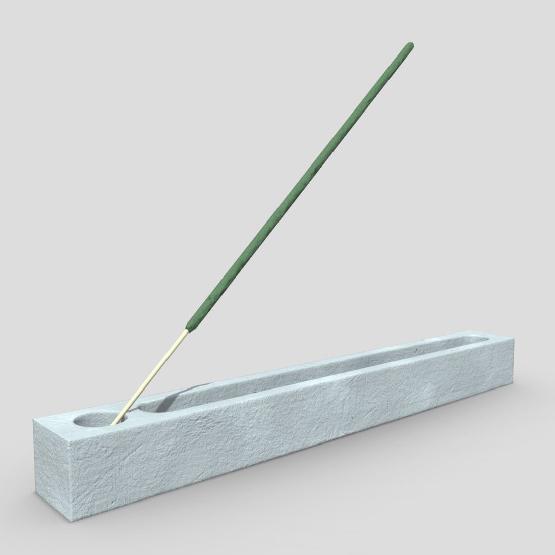 Incense Burner 3  Low-poly 3D model_10