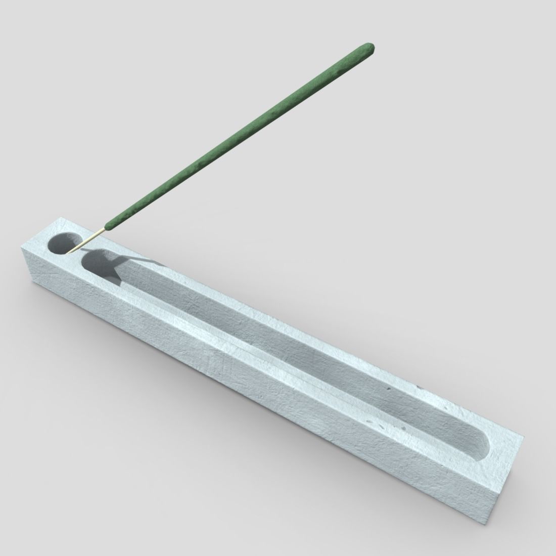 Incense Burner 3  Low-poly 3D model_4