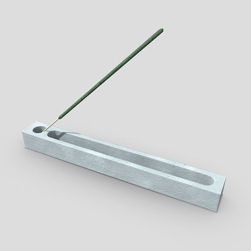 Incense Burner 3  Low-poly 3D model