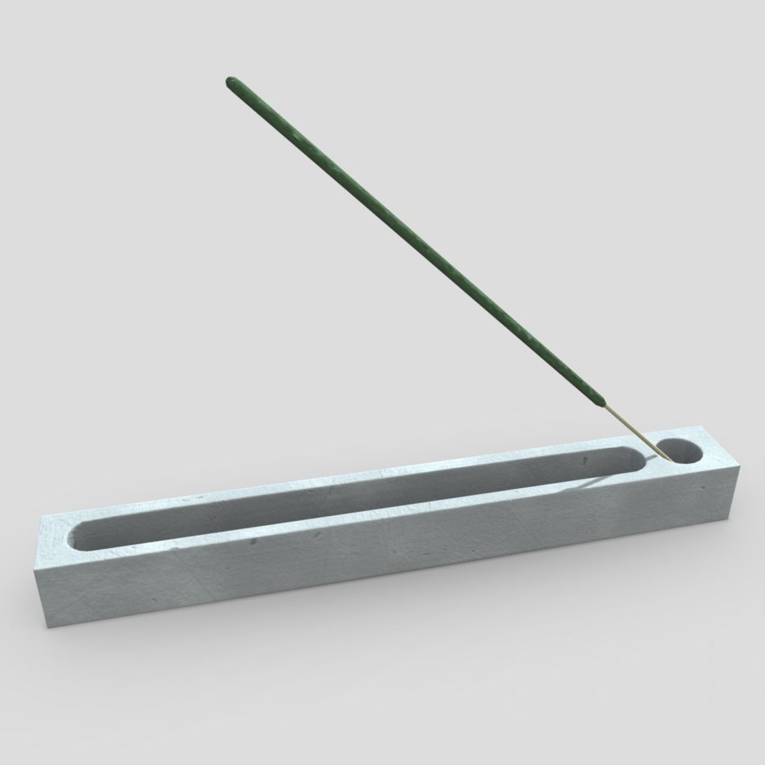Incense Burner 3  Low-poly 3D model_8