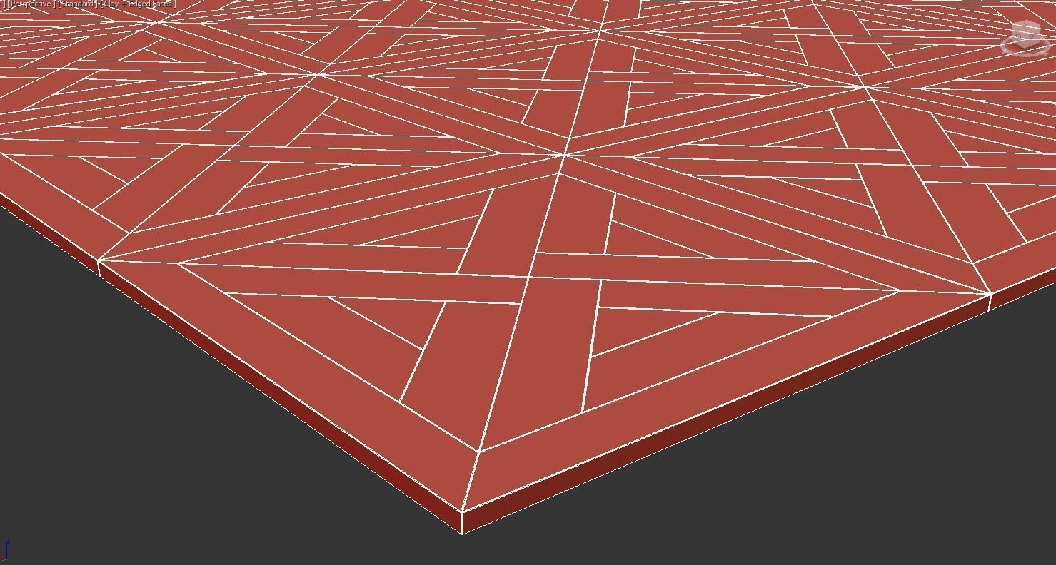 Modular Classic Parquet - Sheir Oak 3D model_4