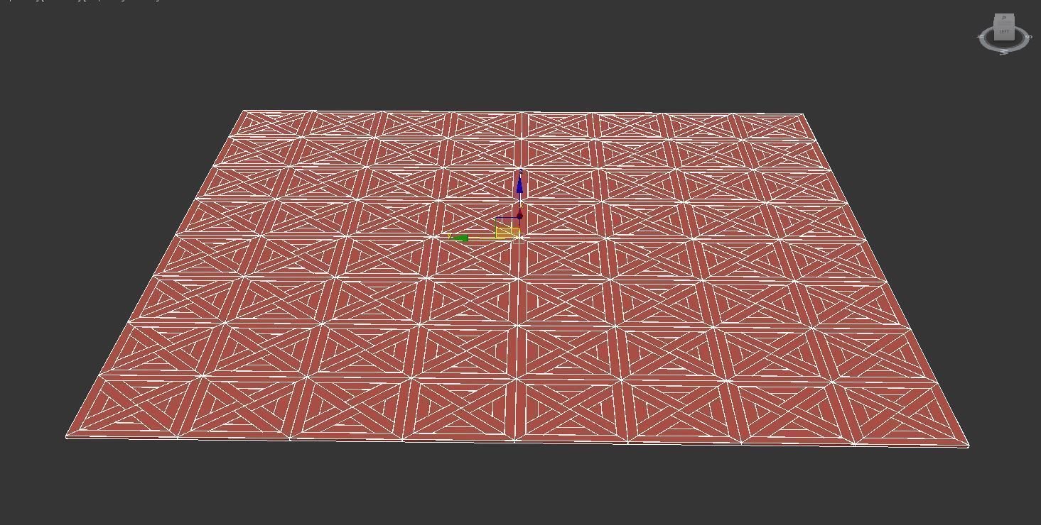 Modular Classic Parquet - Sheir Oak 3D model_3