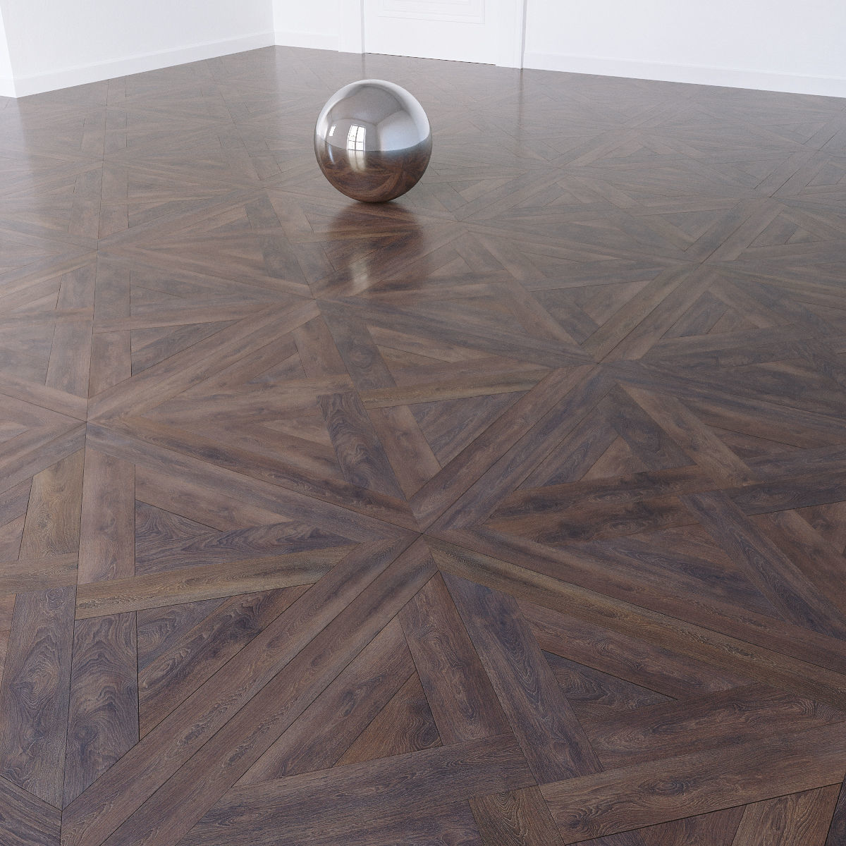 Modular Classic Parquet - Sheir Oak 3D model_1