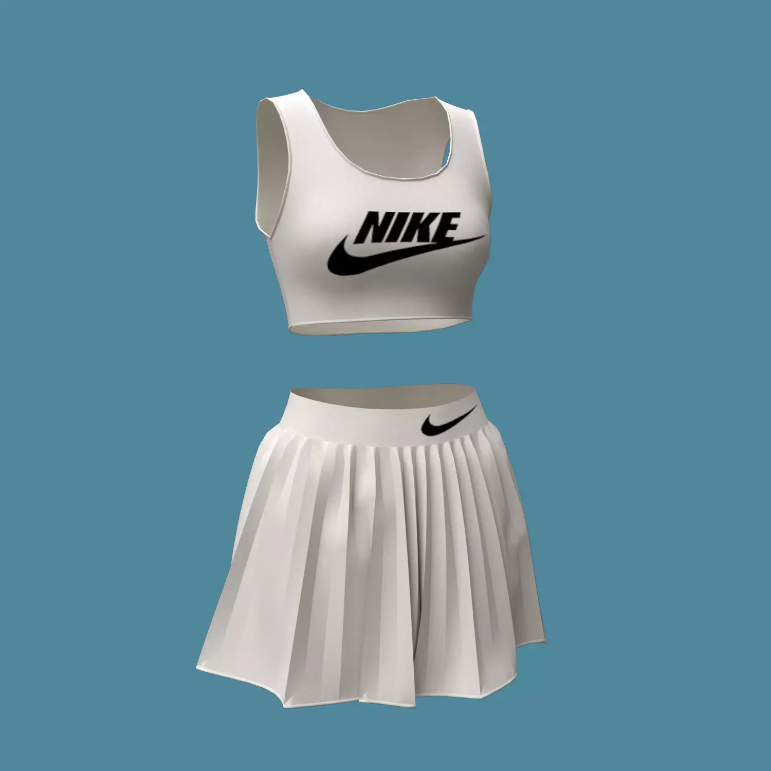 3d female sportswear 3D model_0