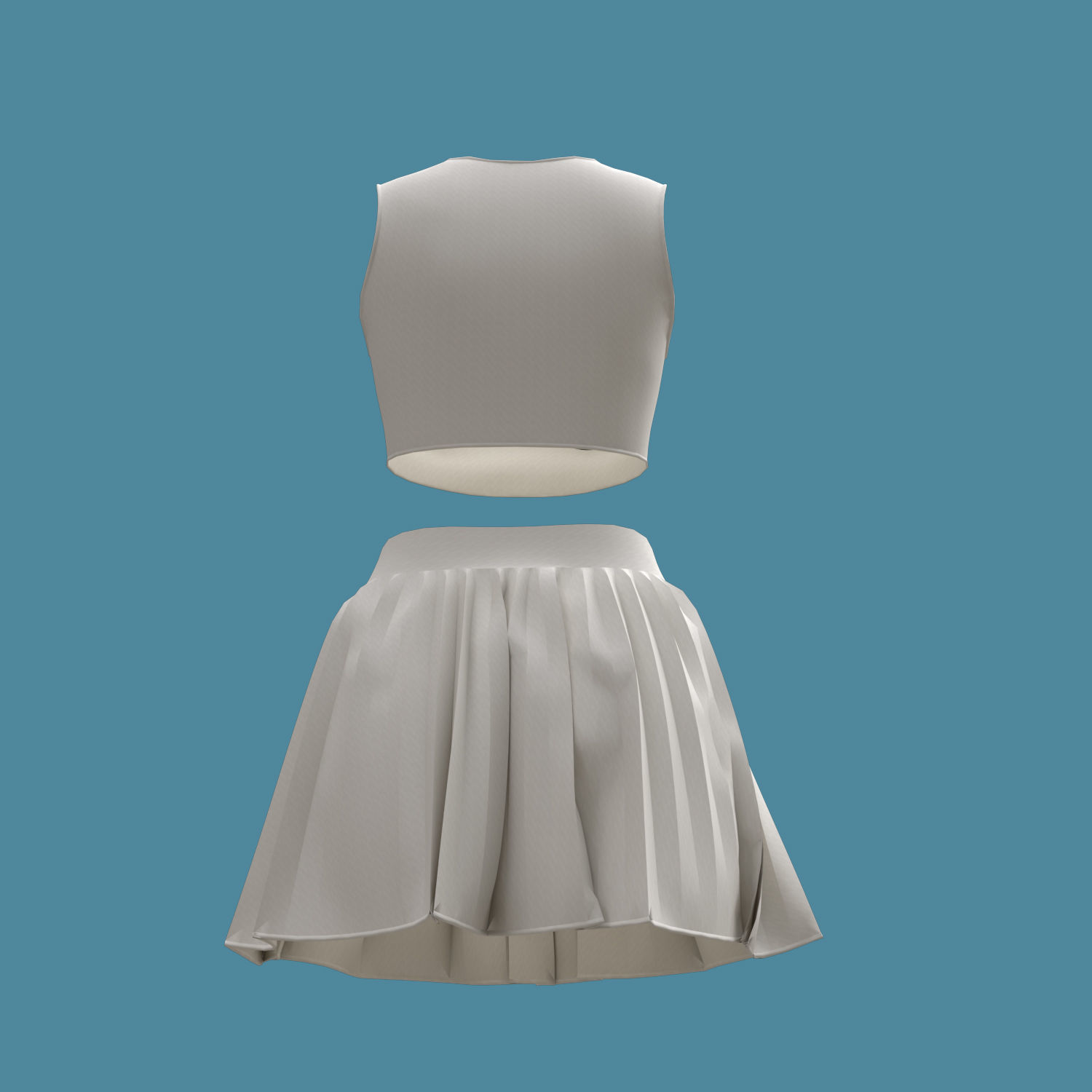 3d female sportswear 3D model_7