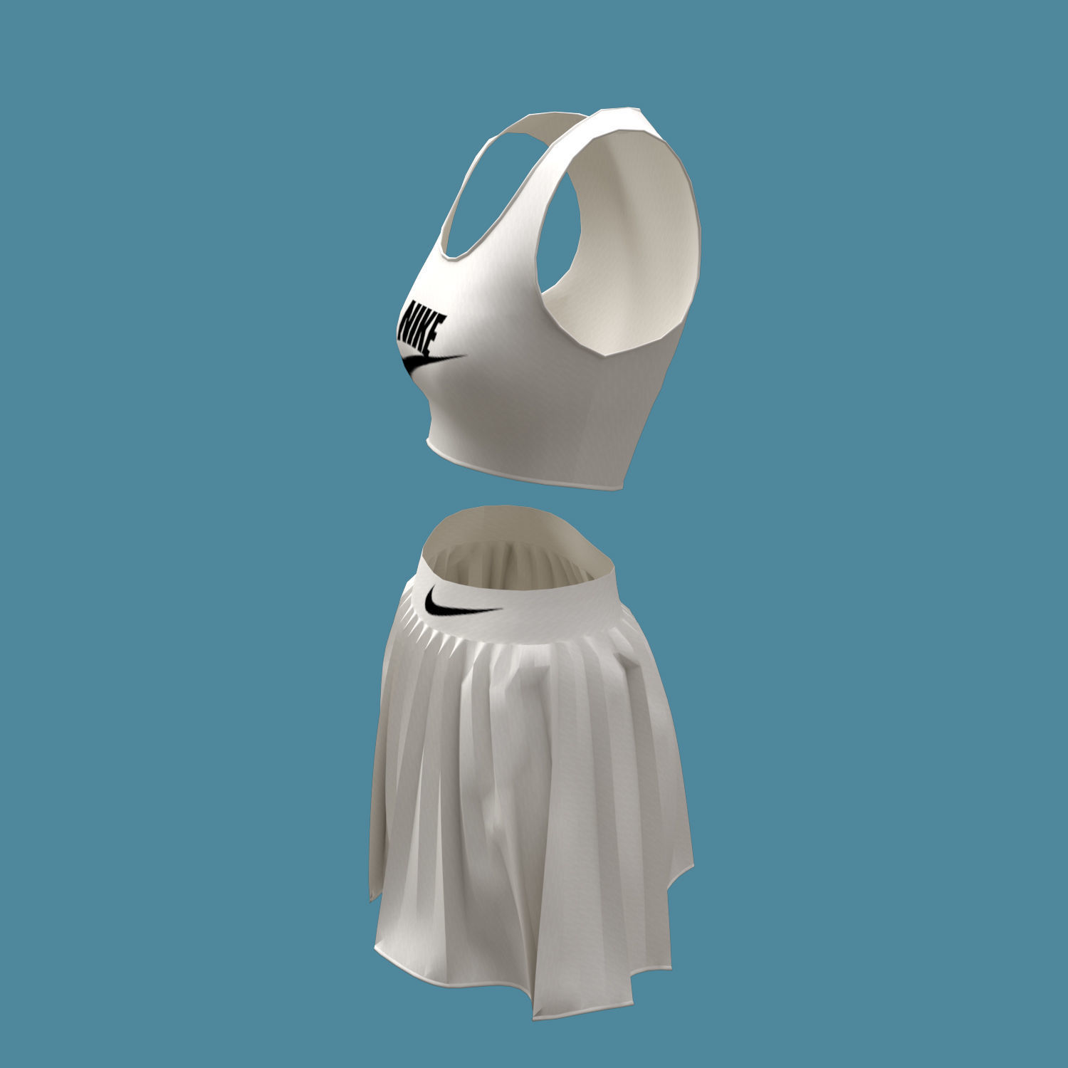 3d female sportswear 3D model_3