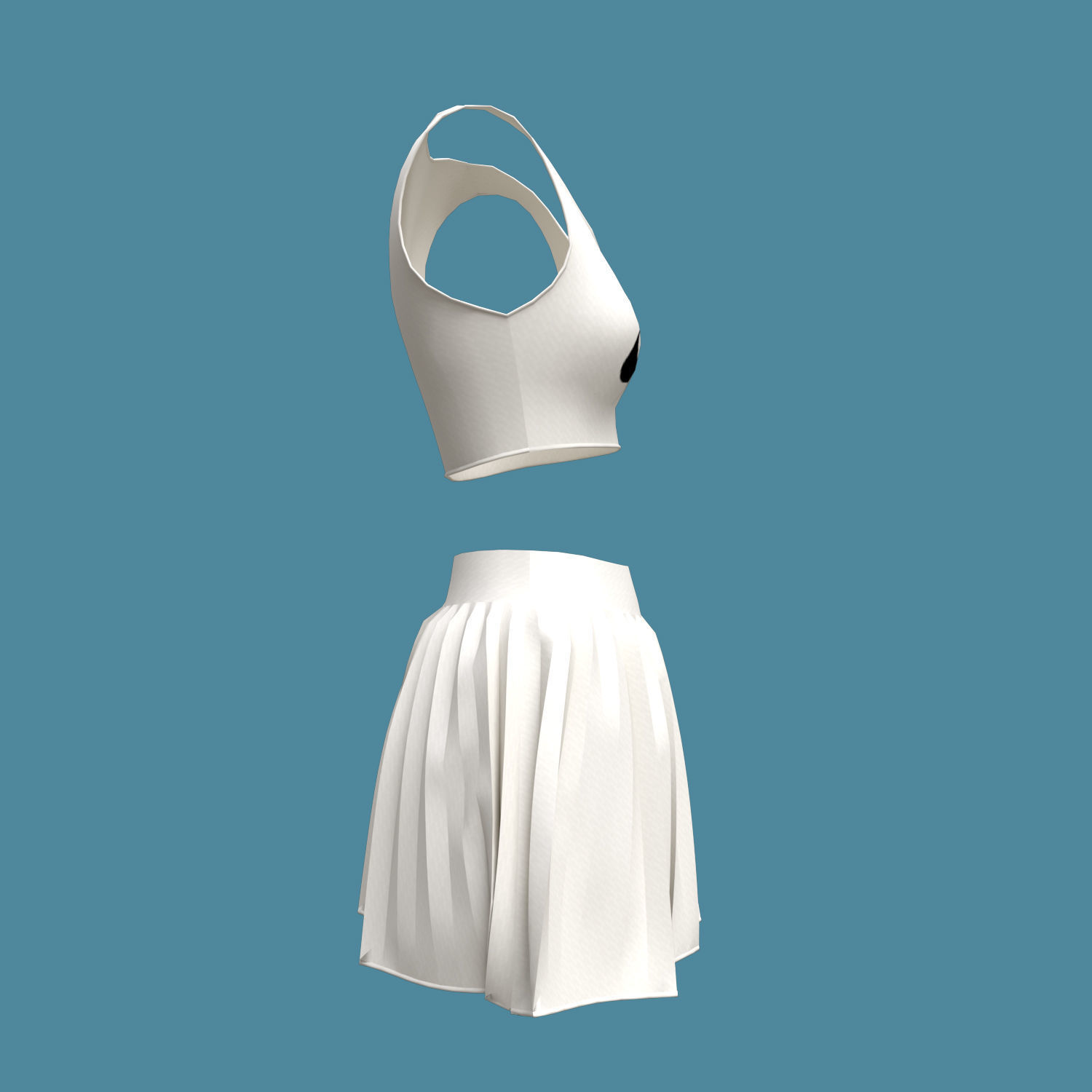 3d female sportswear 3D model_5