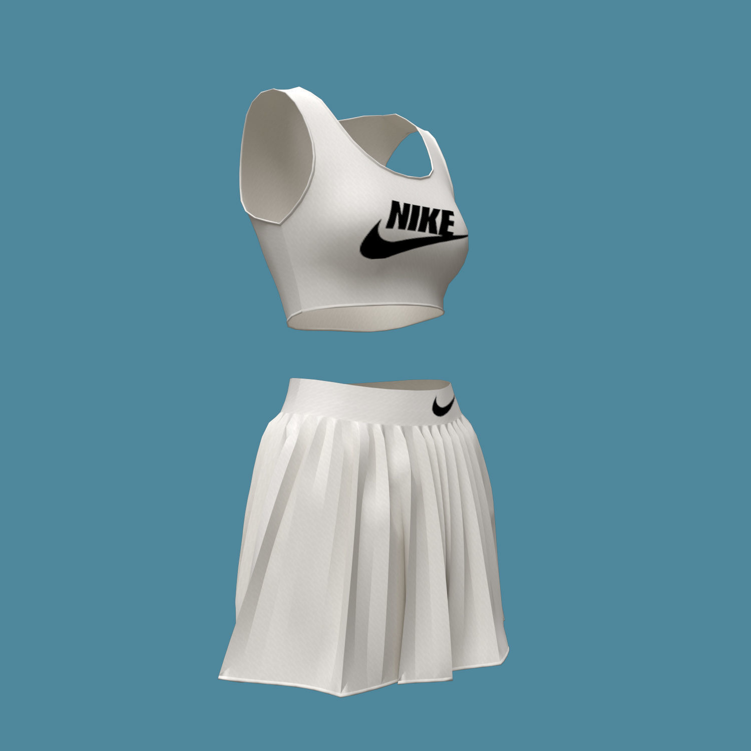3d female sportswear 3D model_4