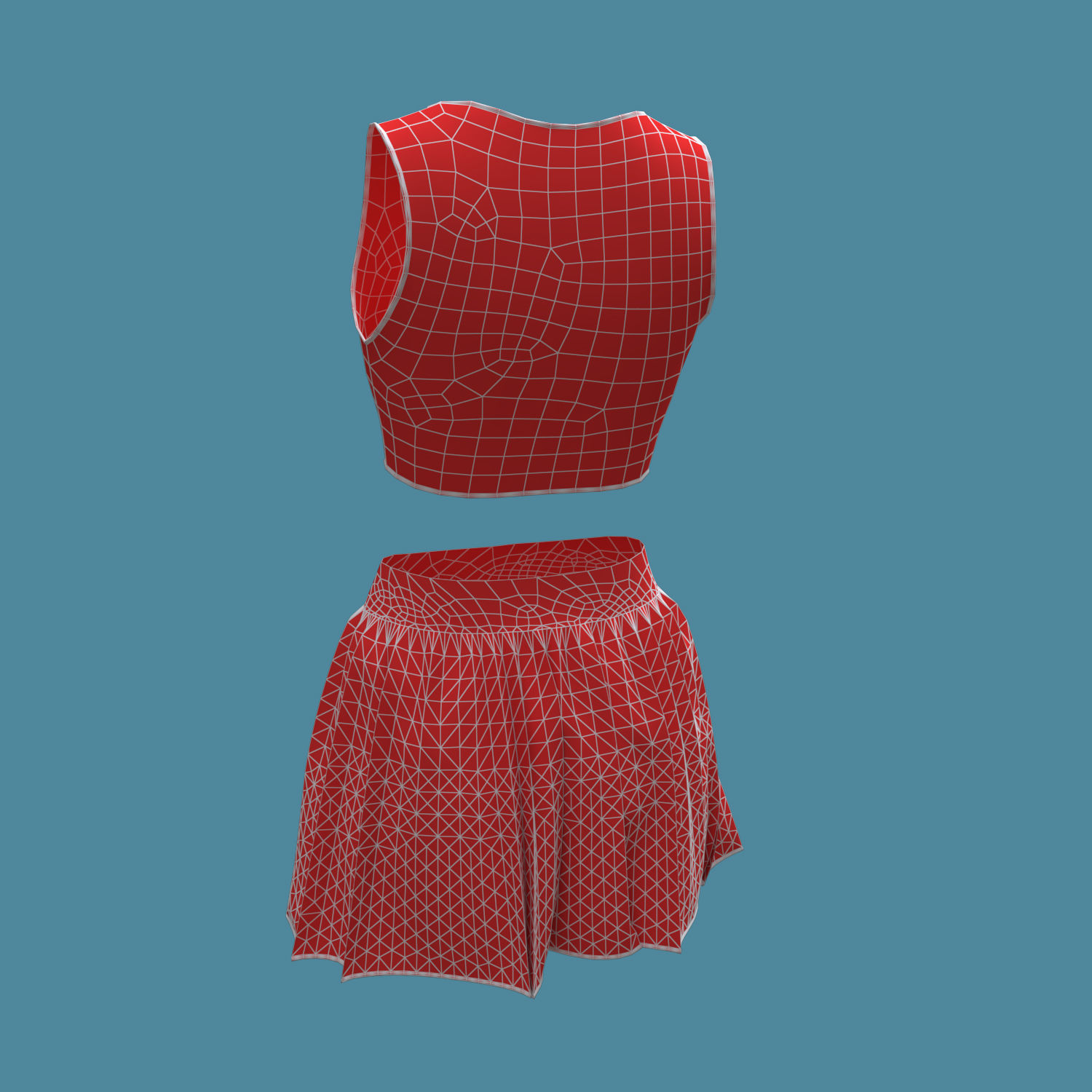 3d female sportswear 3D model_11