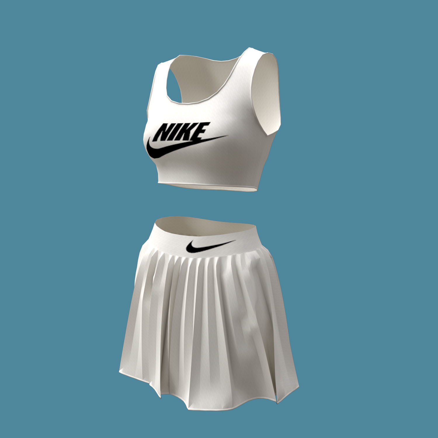 3d female sportswear 3D model_2