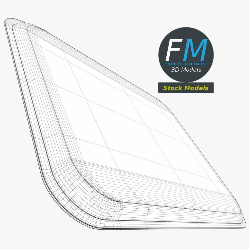 Empty canteen tray 3D model_8