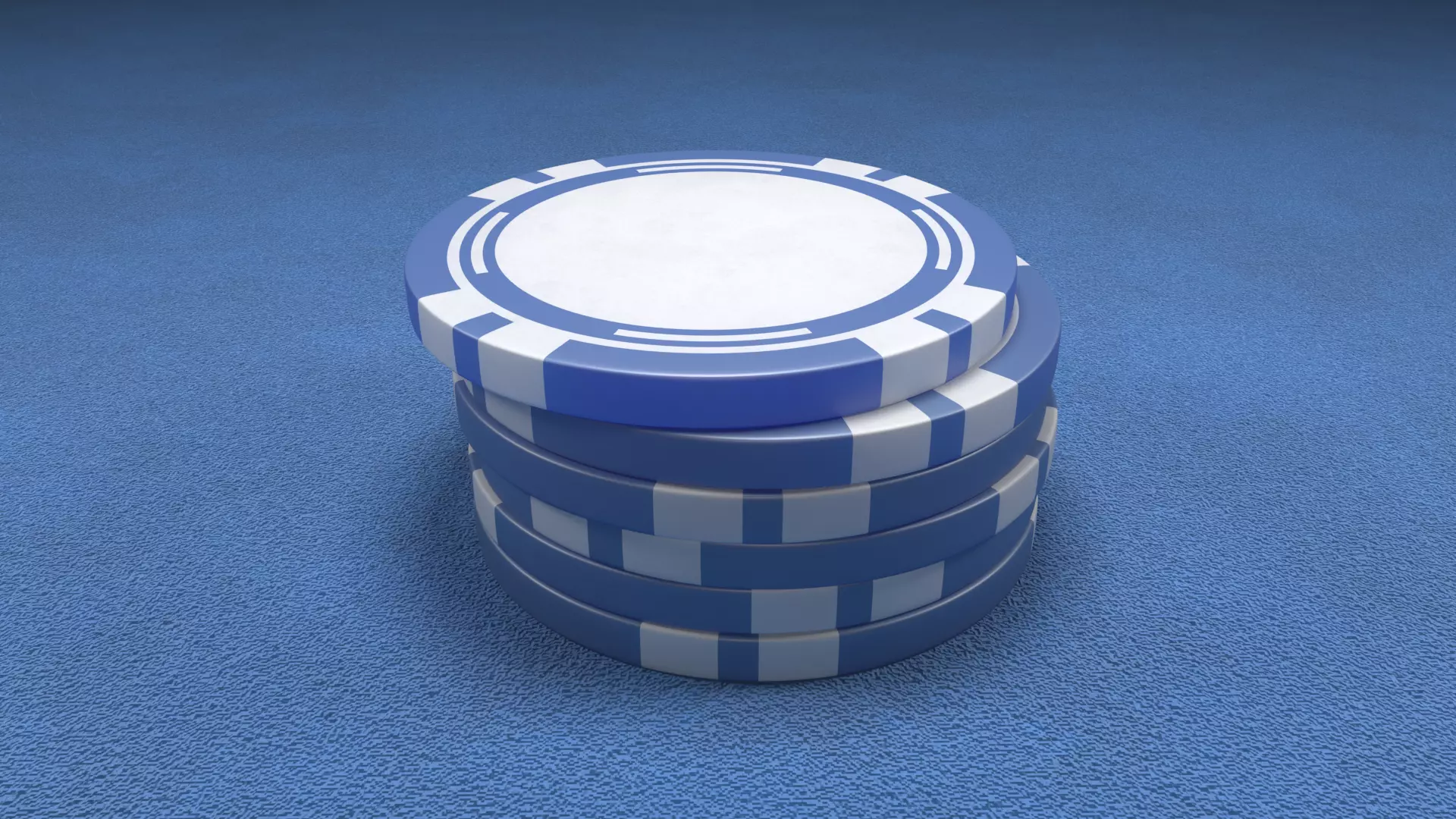 Casino Chip Blue Poker Chip 3D model
