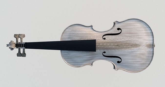 VIOLIN Stradivari design inspired 3D print model