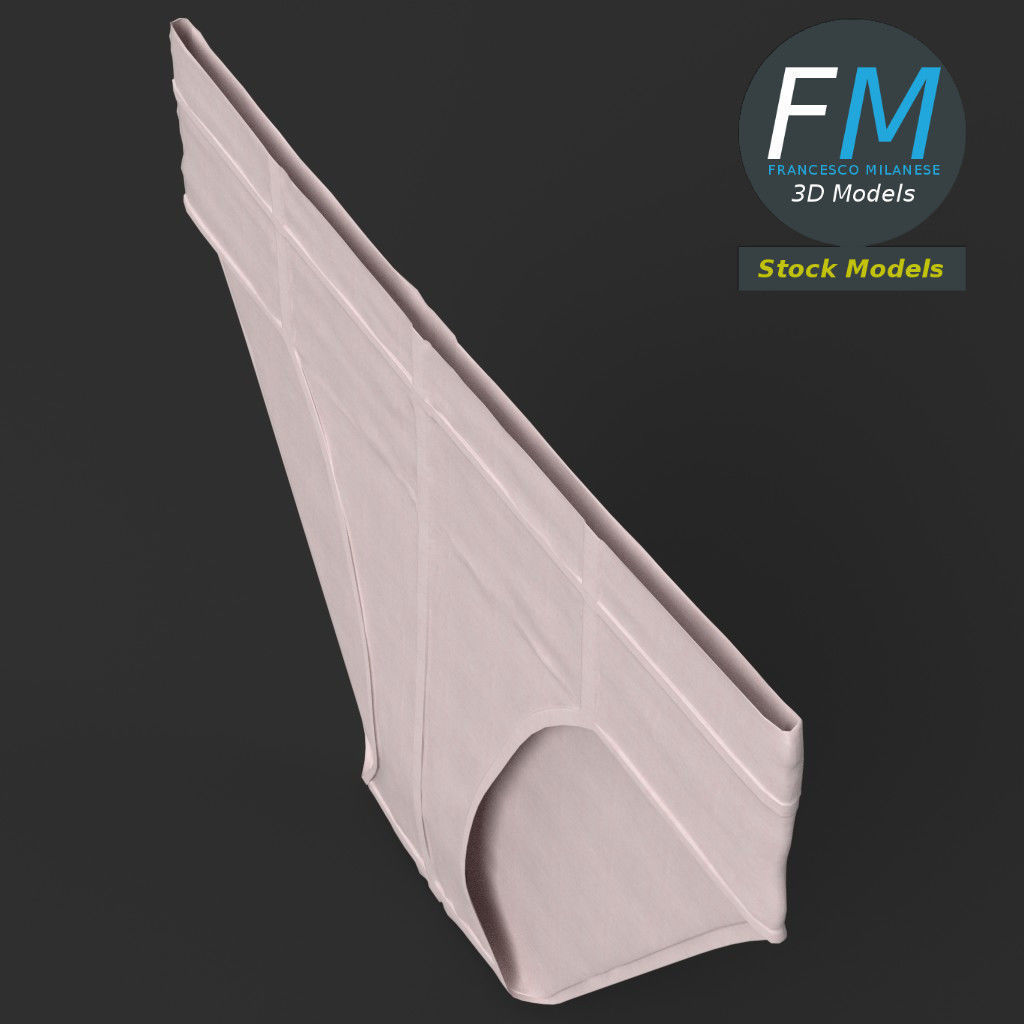 Flat briefs underwear 3D model_5