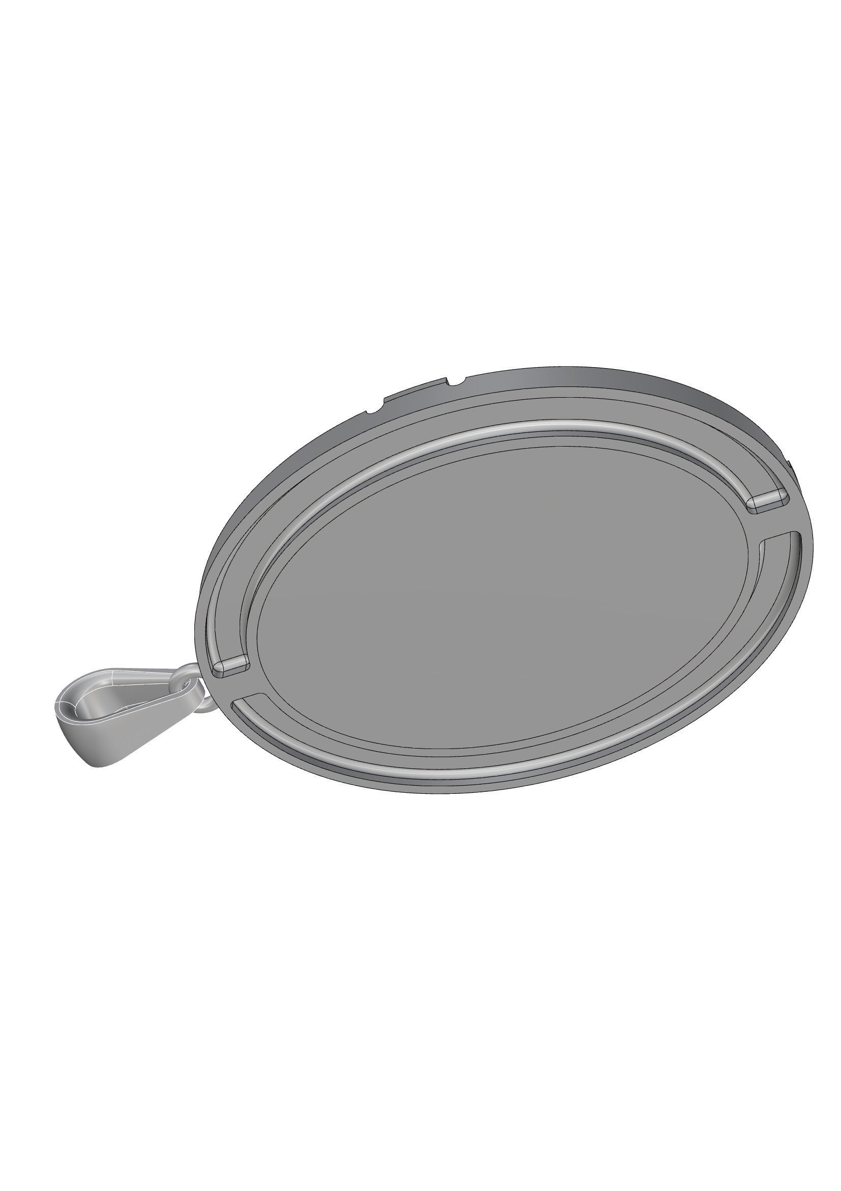 Pendant  Mary with Baby Jesus  3D print model_6